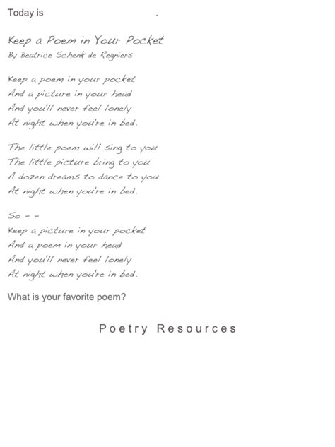 Pocket clipart poem in your pocket, Pocket poem in your pocket Transparent FREE for download on ...