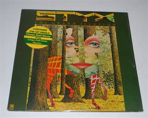 Styx The Grand Illusion 1977 Vintage Vinyl Lp Shrink Poster