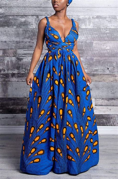 African Print Infinity Midi Dress Infinity Dress Long Etsy