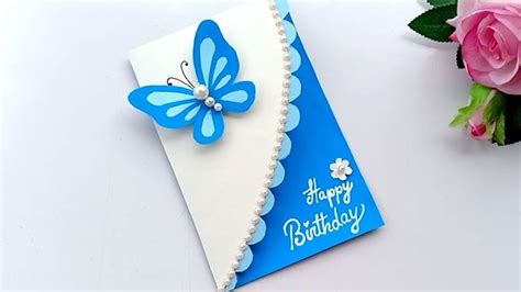 Beautiful Handmade Birthday Card Birthday Card Idea Card Design Handmade Beautiful Birthday
