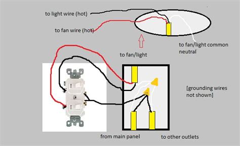 How Can I Replace A Single Switch With Two Switches Light Switch Wiring Bathroom Fan Light