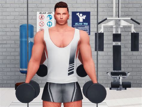 Sims 4 Dumbbels And Barbell Accessories Sims4cc Sims4poseaccessory