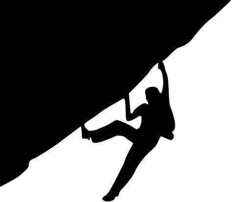 Rock Climbing Silhouette Posters By Pdgraphics Redbubble