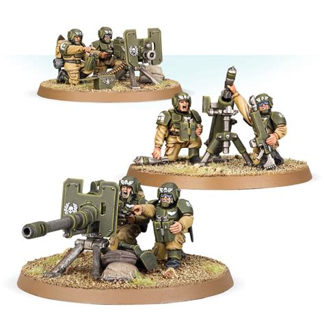 Warhammer 40000 Astra Militarum Cadian Heavy Weapons Squad Og Games