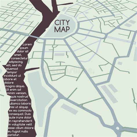Mapa De La Ciudad Del Vector De Tokio En Blanco Y Negro Ilustración Del