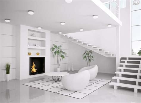 Modern White And Beige Living Room Design Ideas