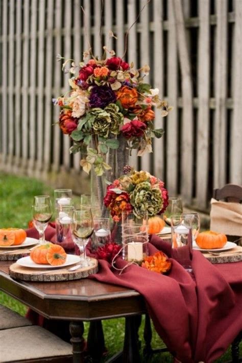 25 Beautiful Fall Wedding Table Decoration Ideas 2053665 Weddbook