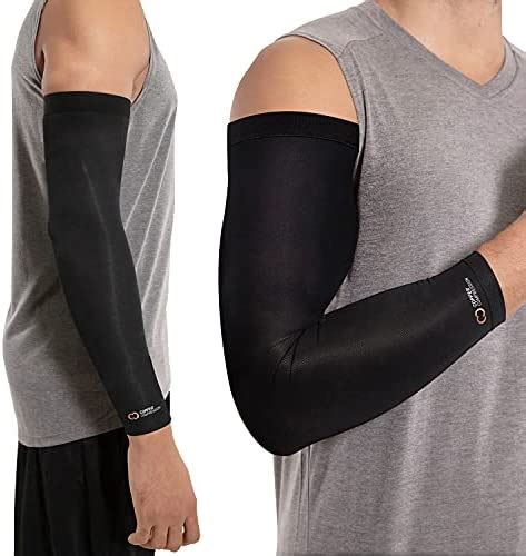 Copper Compression Arm Brace Copper Infused Sleeve For Arms Forearm Bicep Tennis Elbow