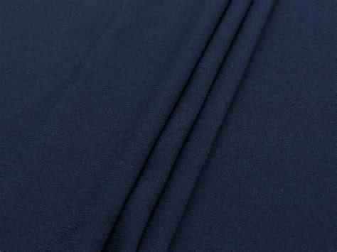 Double Crepe Fabric Navy Blue Colour Polyester Medium Etsy