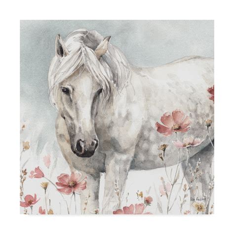 Trademark Fine Art Wild Horses V Canvas Art By Lisa