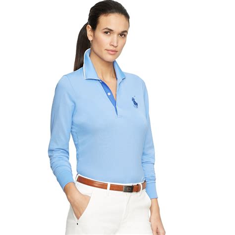 Lyst Ralph Lauren Golf Tailored Golf Fit Polo Shirt In Blue