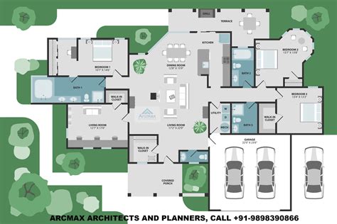 4bhk Luxury Villa Design Floor Plans Type 1 Arcmaxarchitect