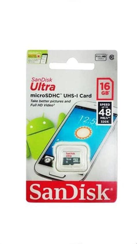 Limited time sale easy return. Jual Sandisk MicroSD Ultra 48MB/S 16GB Class 10 UHS-1 16 ...