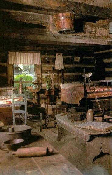 Pioneer Log Cabin Like My Grandparents Had All In One Room Early 1900s