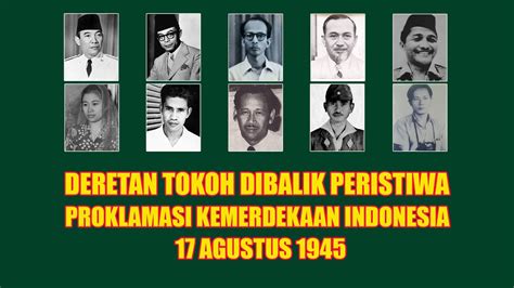 Tokoh Dalam Proklamasi Kemerdekaan Indonesia Dibacakan IMAGESEE