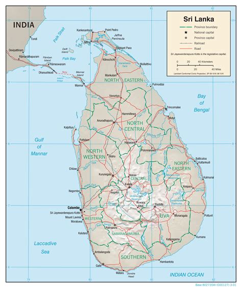 Large Detailed Political And Administrative Map Of Sri Lanka With Vrogue