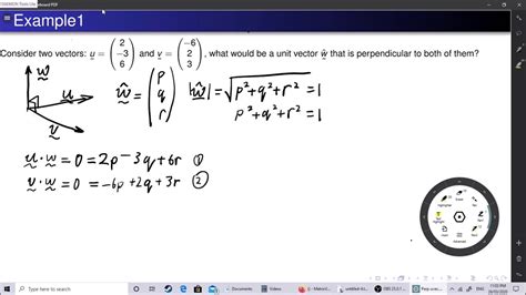 How To Find A Perpendicular Unit Vector Youtube