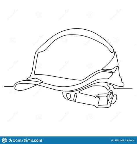 Looking for safety posters for industrial safety products and information find only the coolest safety posters on the market. One Line Drawing Of Safety Helmet For Industrial Company ...