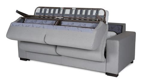 Sommier à lattes + matelas mousse de polyuréthane haute résilience (densité 30 kg/m3) recouverte de ouate de polyester (300g/m2) 140. Canape Convertible Avec Matelas Epais
