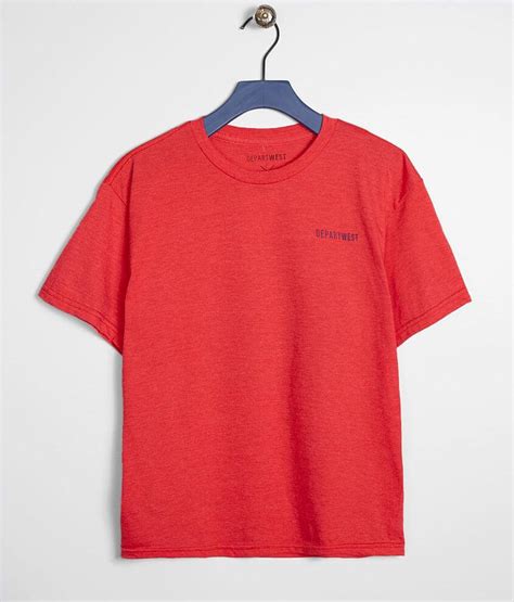 Boys Departwest Escape T Shirt Boys T Shirts In Red Heather Buckle