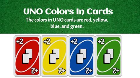 Uno Colors In Cards Learning Board Games