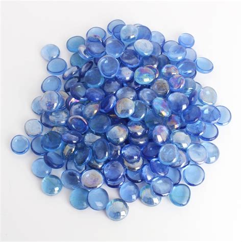 Traditional Glass Pebbles Light Blue House Of Marbles