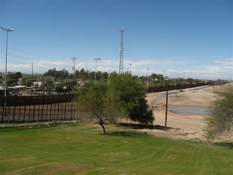 Mexico Us Border Between San Luis Arizona And San Luis Rio Colorado
