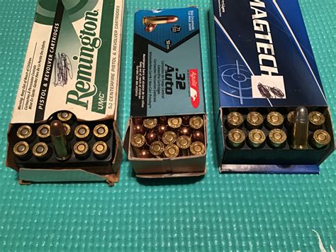 Three Full Boxes Of 32 Auto Ammunition 32 Auto 7 65 Browning For