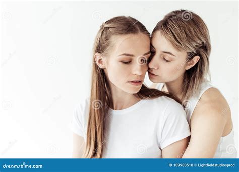 Lesbian Couple Stock Photo Image Of Affectionate Couple 109983518