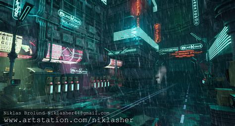 Artstation Blade Runner Alley
