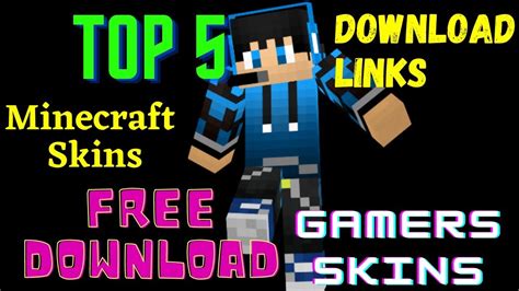 Top 5 Minecraft Gamer Skins Free Download Download Links Coolest