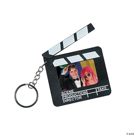 Directors Clapboard Picture Frame Keychains 12 Pc Oriental Trading