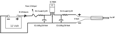 Creativeman Penurun Tegangan Dc Dari 12volt Menjadi 5volt