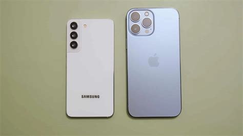 Samsung Galaxy S22 Compared To Iphone 13 Pro Max