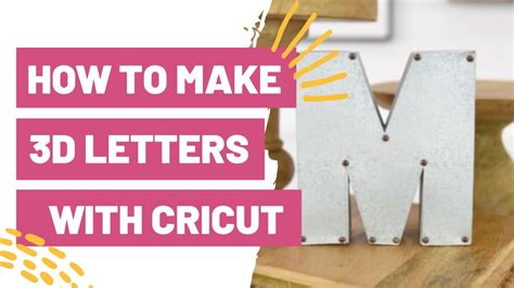 How To Make 3D Letters With Your Cricut + Hacks To Make Paper Letters