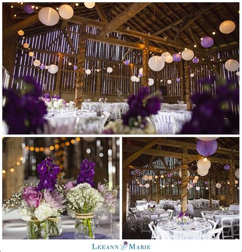 Purple Rustic Chic Wedding Armstrong Farms Photo By Leeann Marie