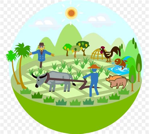 Conservation Agriculture Farmer Cartoon Clip Art Png 760x741px