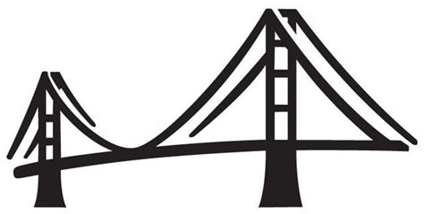 Image result for golden gate bridge cartoon | Bridge icon, Bridge logo, Bridge