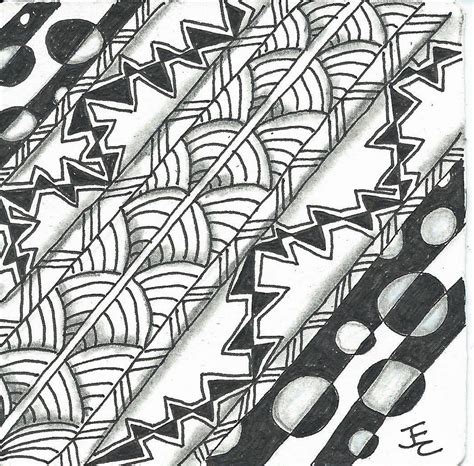 Tangle Street Studio Zentangle® In Stripes Opus And An Inchie