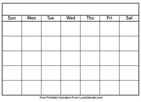 Blank Full Page Calendar Colonarsd7 Within Blank Calender Template
