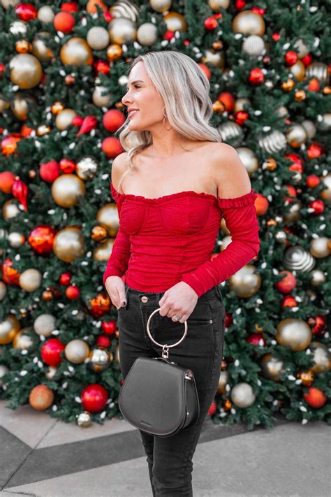 a festive christmas party look holiday style dress me blonde