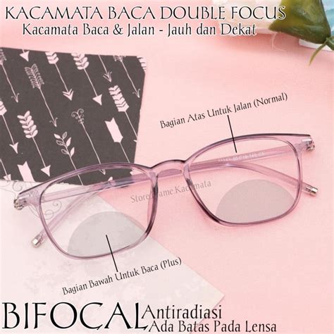 Jual Kacamata Double Focus Baca Dan Jalan Pria Wanita Kacamata Baca Plus Frame Kacamata