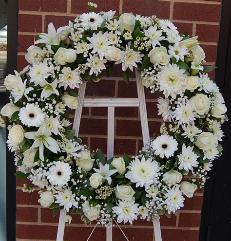 Elegant Sympathy Wreath Created By Our Designer Rocio All White