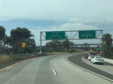 Former California State Route 109 On Interstate 8 West Of Interstate 5
