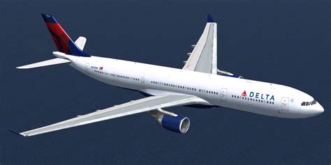 Delta Airlines Airbus A330 323x For Fsx