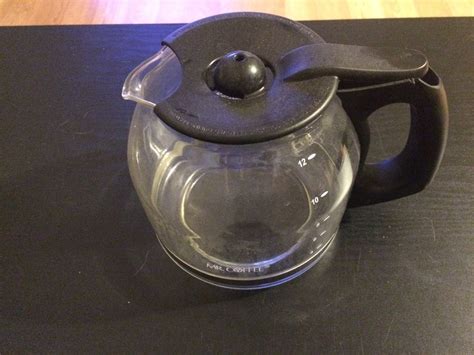 Mr Coffee Maker 12 Cup Replacement Decanter Carafe Black Pot Glass
