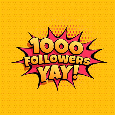 1000 Follower Celebration Banner For Social Media Download Free