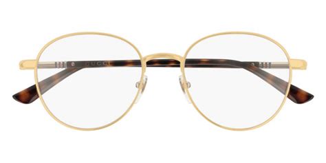 gucci™ gg0392o 003 51 gold havana eyeglasses