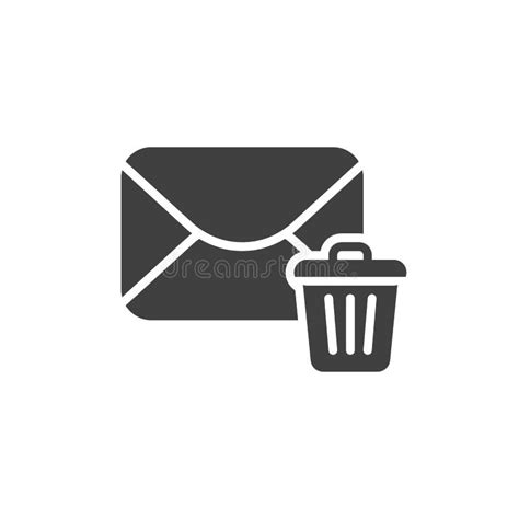 Delete Email Isometric Icon 3d Open Message With Trash Icon Isolated