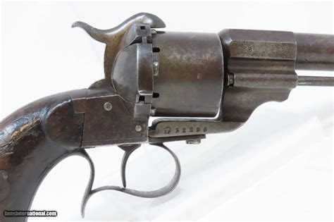 Civil War Antique Lefaucheux Model 1854 Pinfire Union Army Revolver 1
